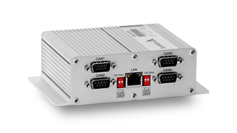 eSys-IDC4E1 - high performance CAN-to-Ethernet gateway with integrated diagnostic