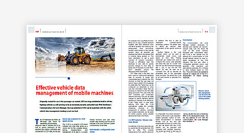 © Carl Hanser Verlag; Professional Article Hanser Automotive: Effective vehicle data management for mobile machines
