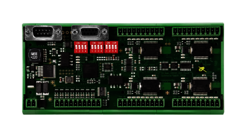 DIO32-8AI-L IO module with up to 32 digital outputs and 8 analog inputs 